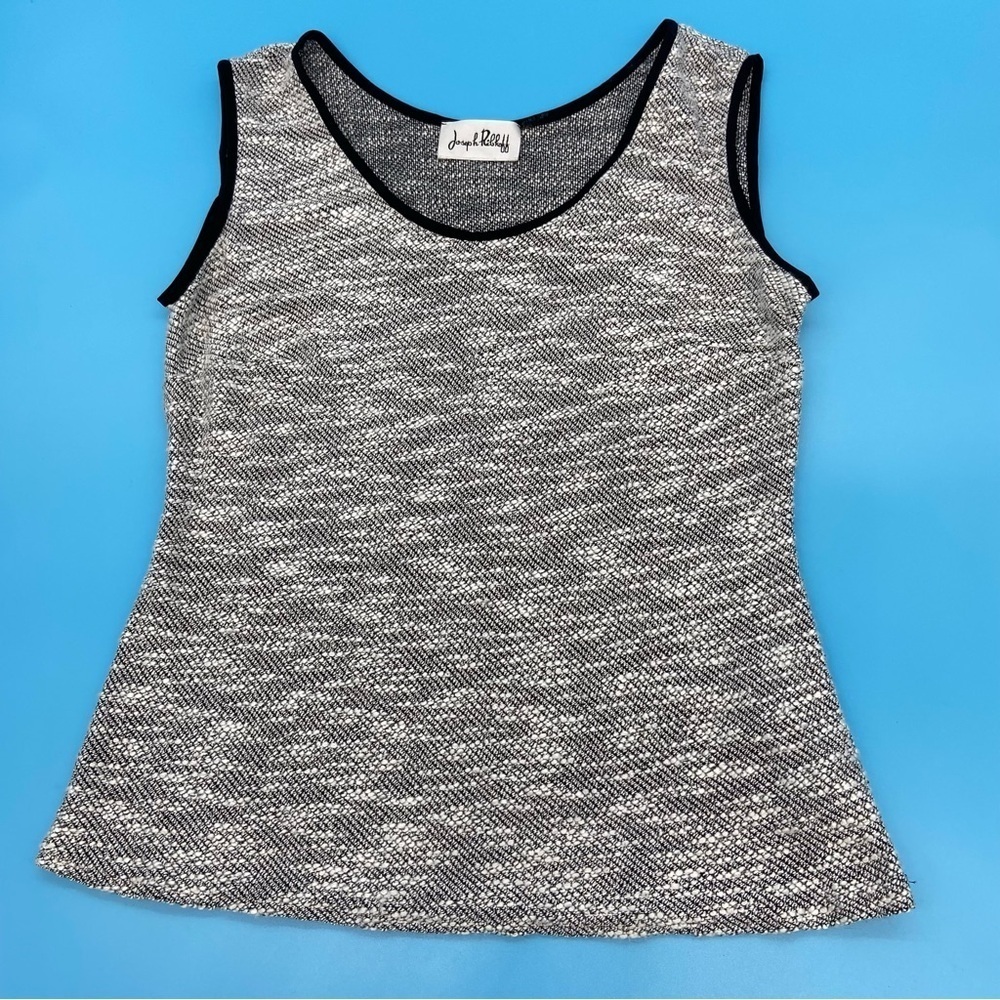 Joseph Ribkoff Women's Black and White Sleeveless Top